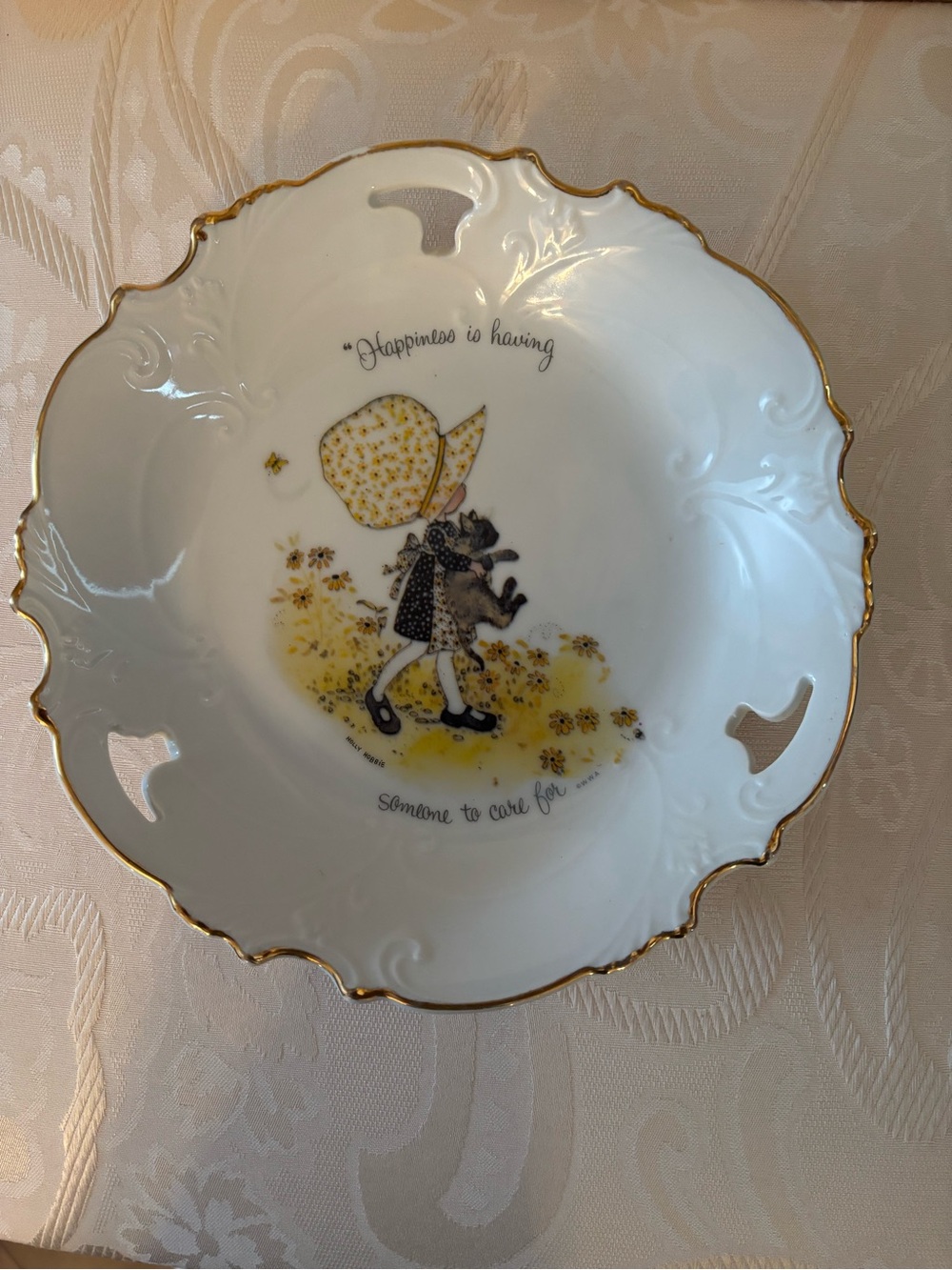 Vintage Holly Hobbie Decorative Serving Plate